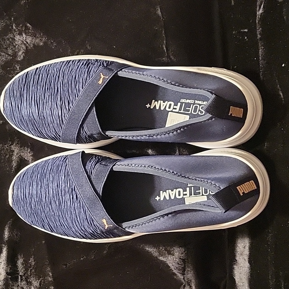 Puma - Navy Blue Slip-On, Size 10M - Picture 2 of 11